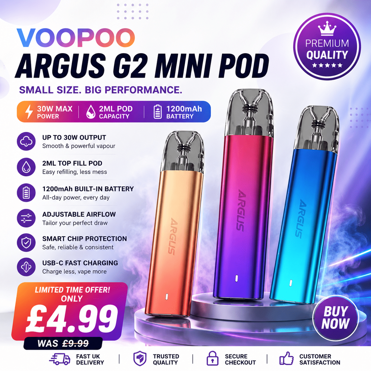 VooPoo Argus G2 Mini Pod