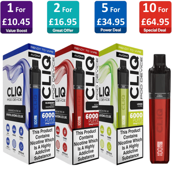 Avomi Cliq 6000 Prefilled Pod Kit