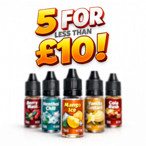 - 5 Under £10 – Best E-Liquid Multi Buy Deals