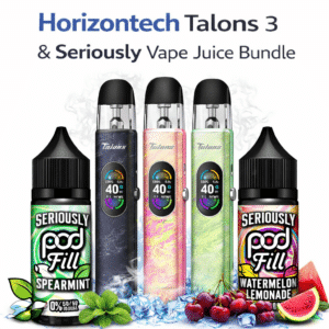 Seriously 100ml E-Liquids 70VG by Doozy & Horizontech Talons 3 Bundle