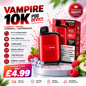 Vampire 10K Prefilled Pod Kit 20mg - 10K Puffs