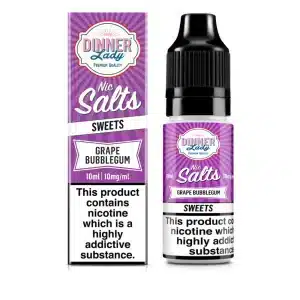 Grape Bubblegum Dinner Lady Nic Salt 10ml