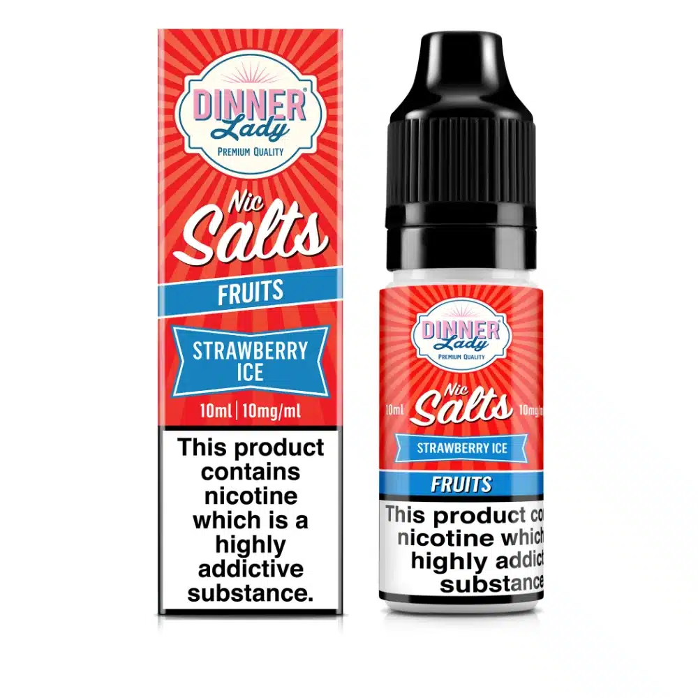 Strawberry Ice Dinner Lady Nic Salt 10ml